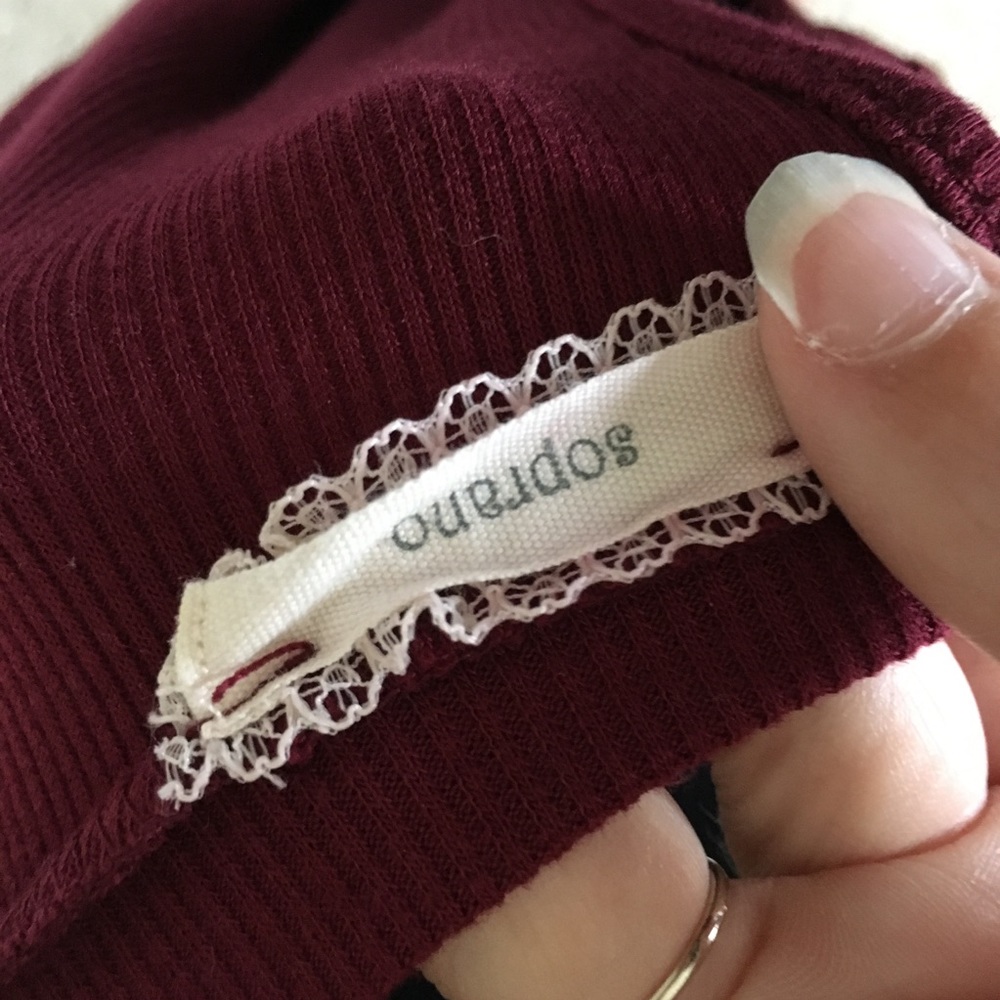 Soprano loose wine colored dress - Picture 3 of 4